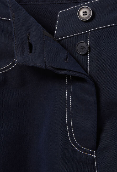 Pantalon large à ourlets
