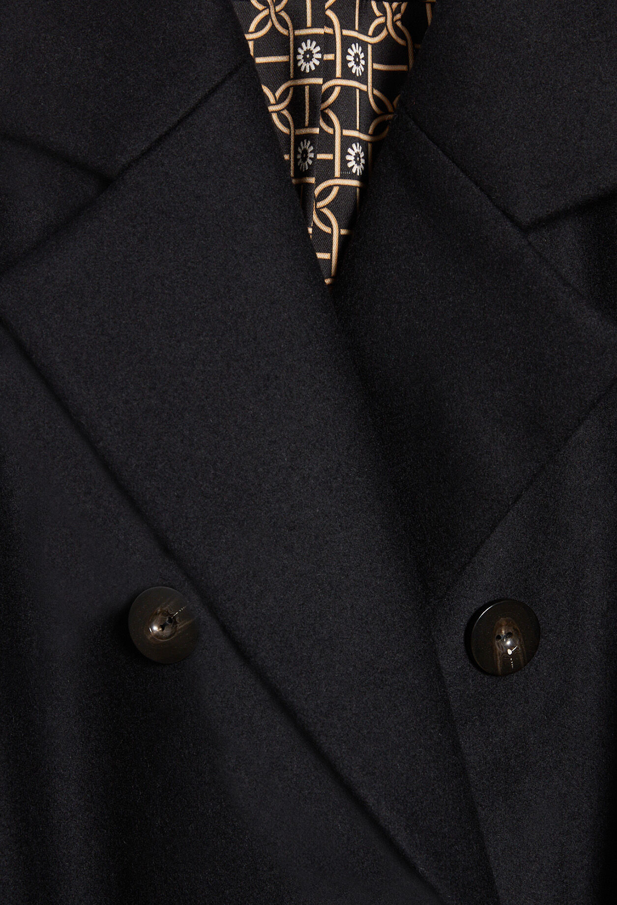 Long double-breasted coat