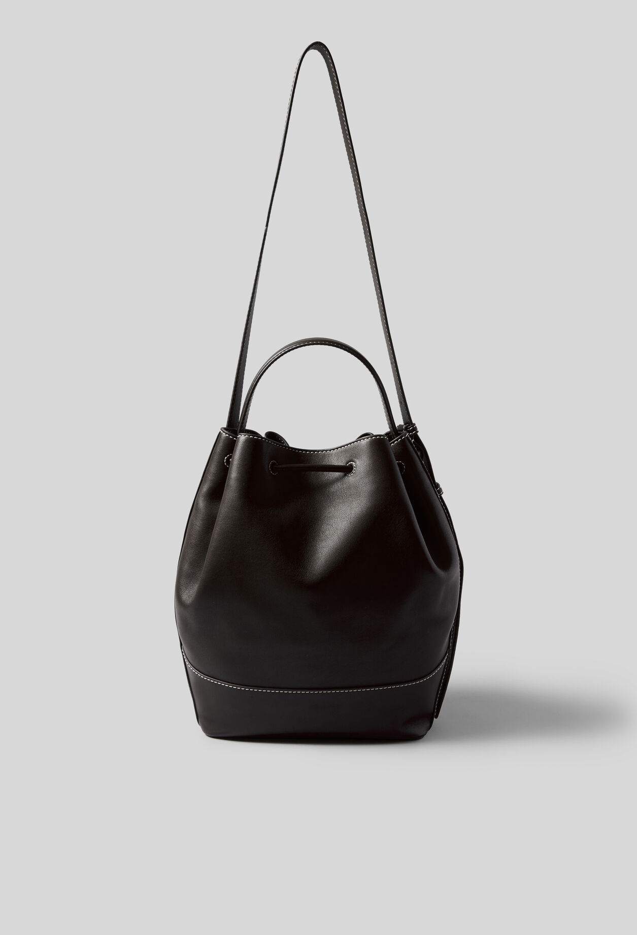 Grand sac seau cuir