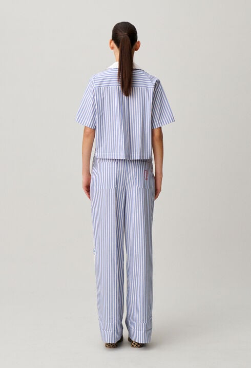 Chemise coton ray&eacute;es