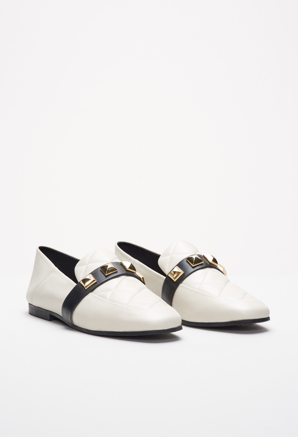 Studded moccasins