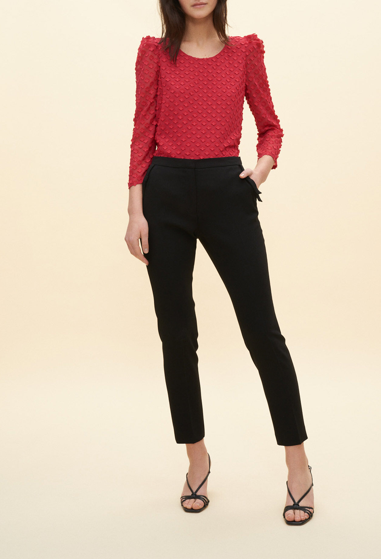 Pantalon à détails nœud