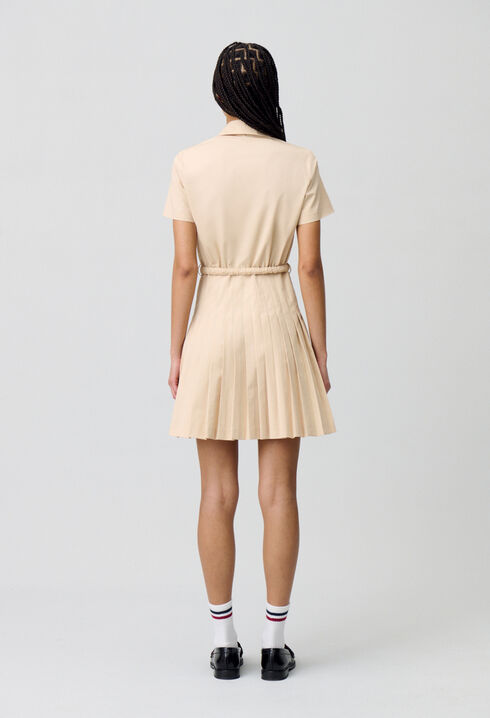 Robe courte boutonnée