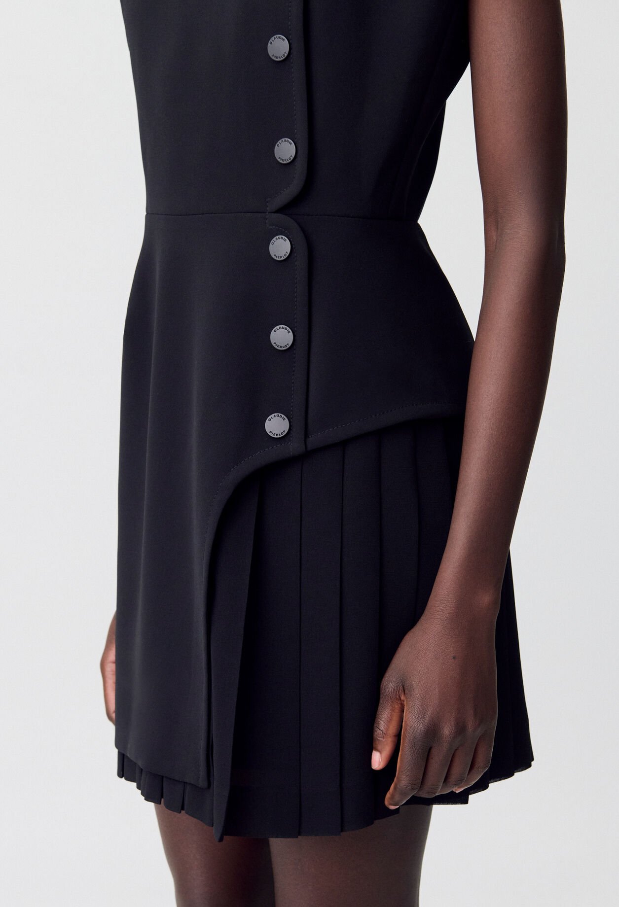 Pleated Mini Dress