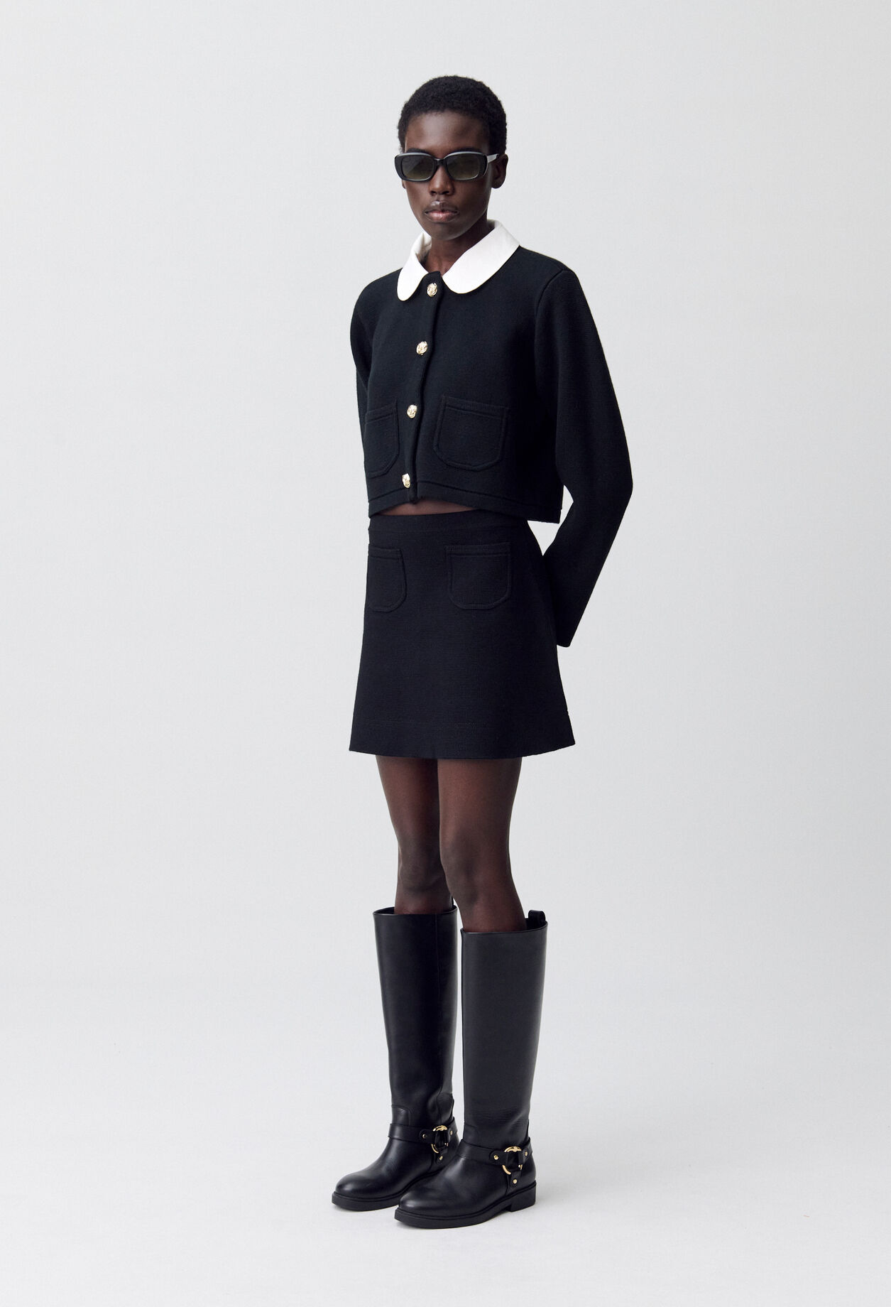 パリ発★ジャカードニット★ミニスカート★ CLAUDIE PIERLOT 22AW☆すぐ届く！ 【CHANEL シャネル】 ミニスカート 関税込