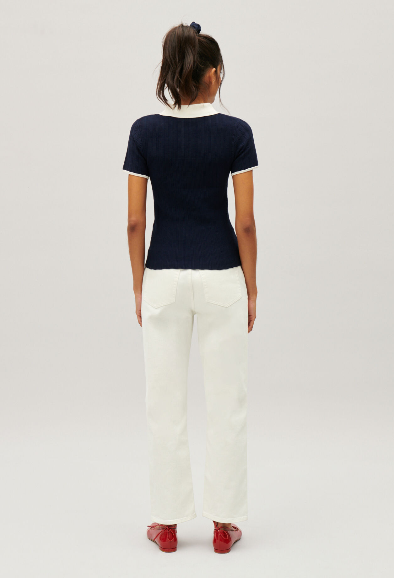 Navy blue tennis top
