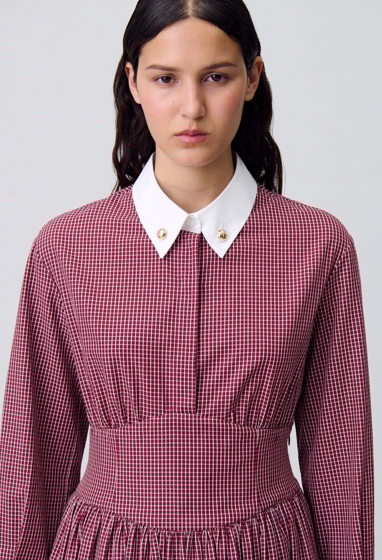 Robe courte carreaux