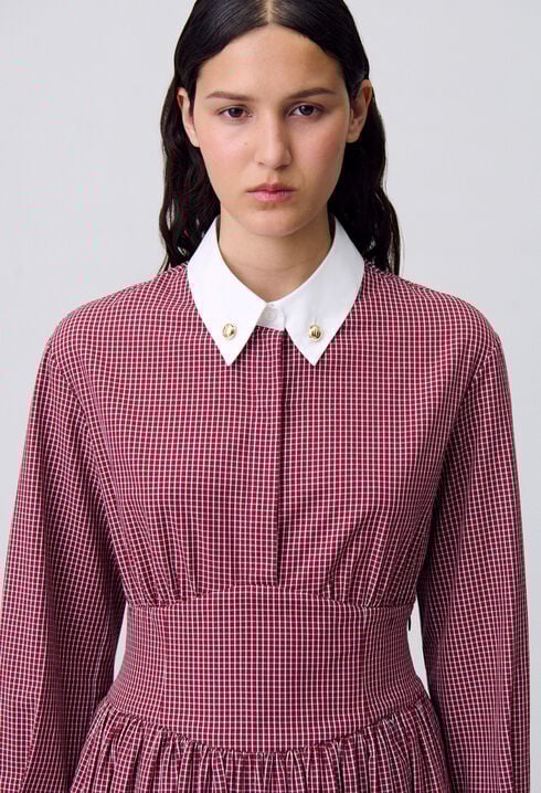 Robe courte carreaux
