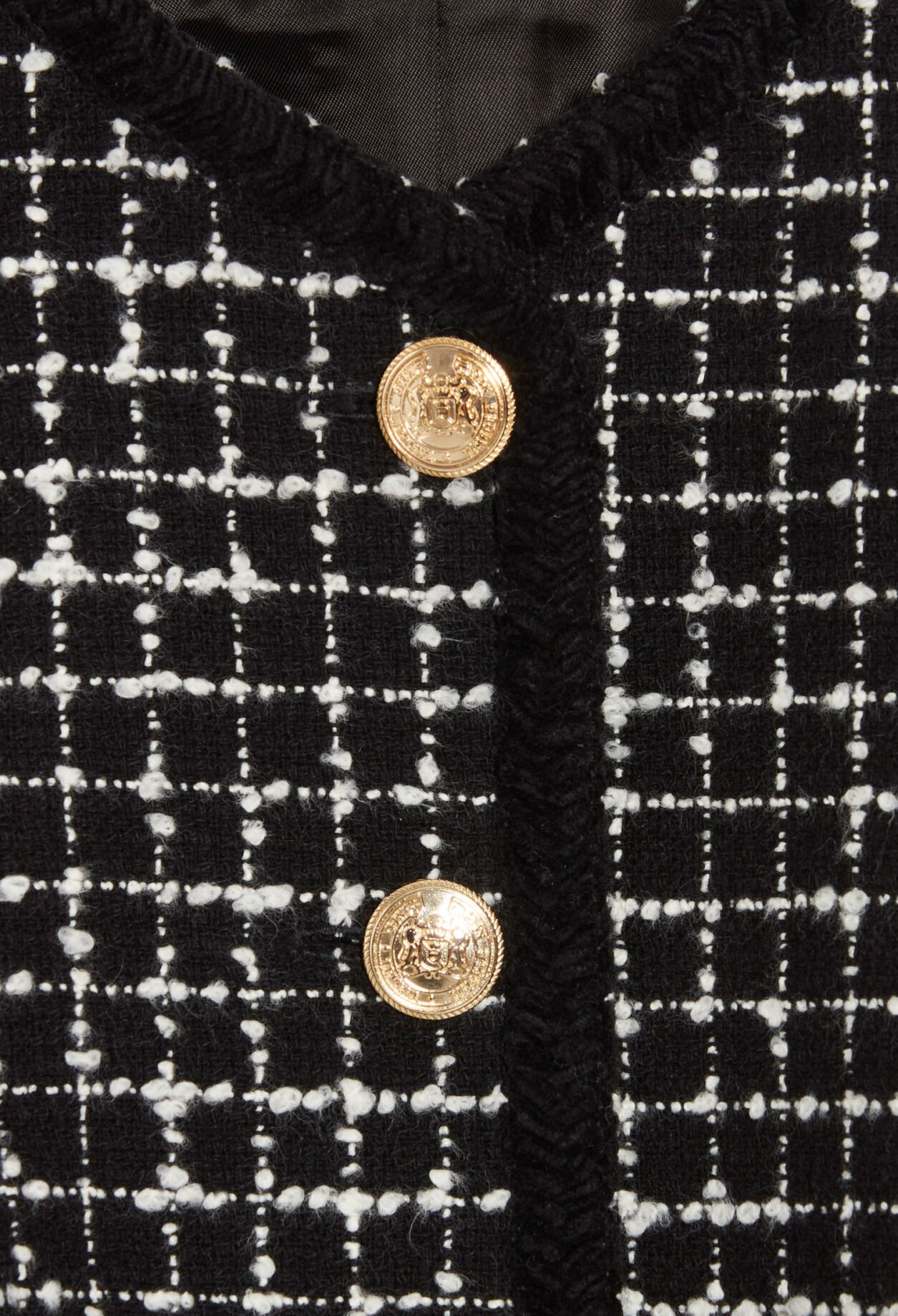 Veste tweed bicolore