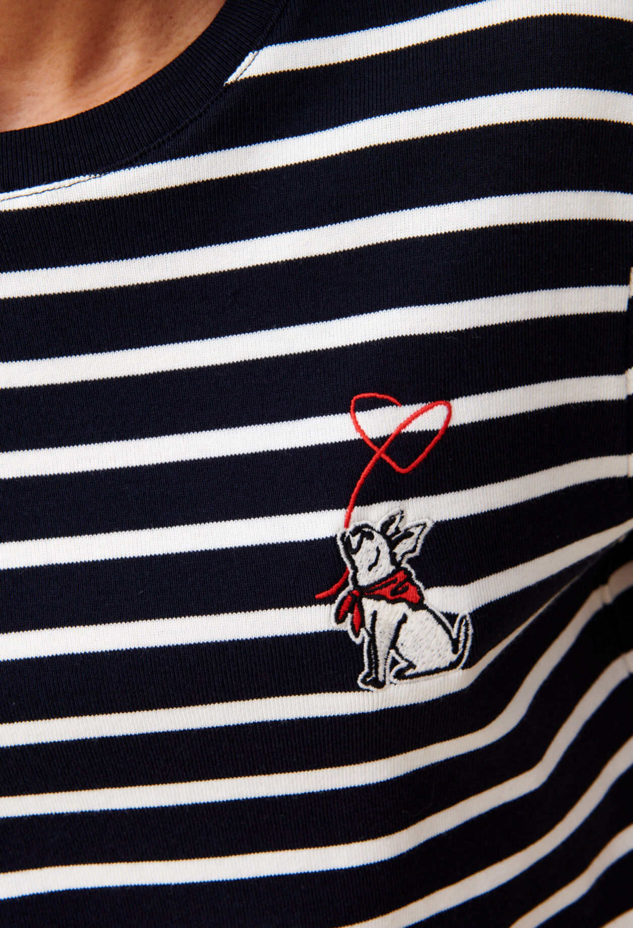 Sailor T-shirt Jean Toto embroidery