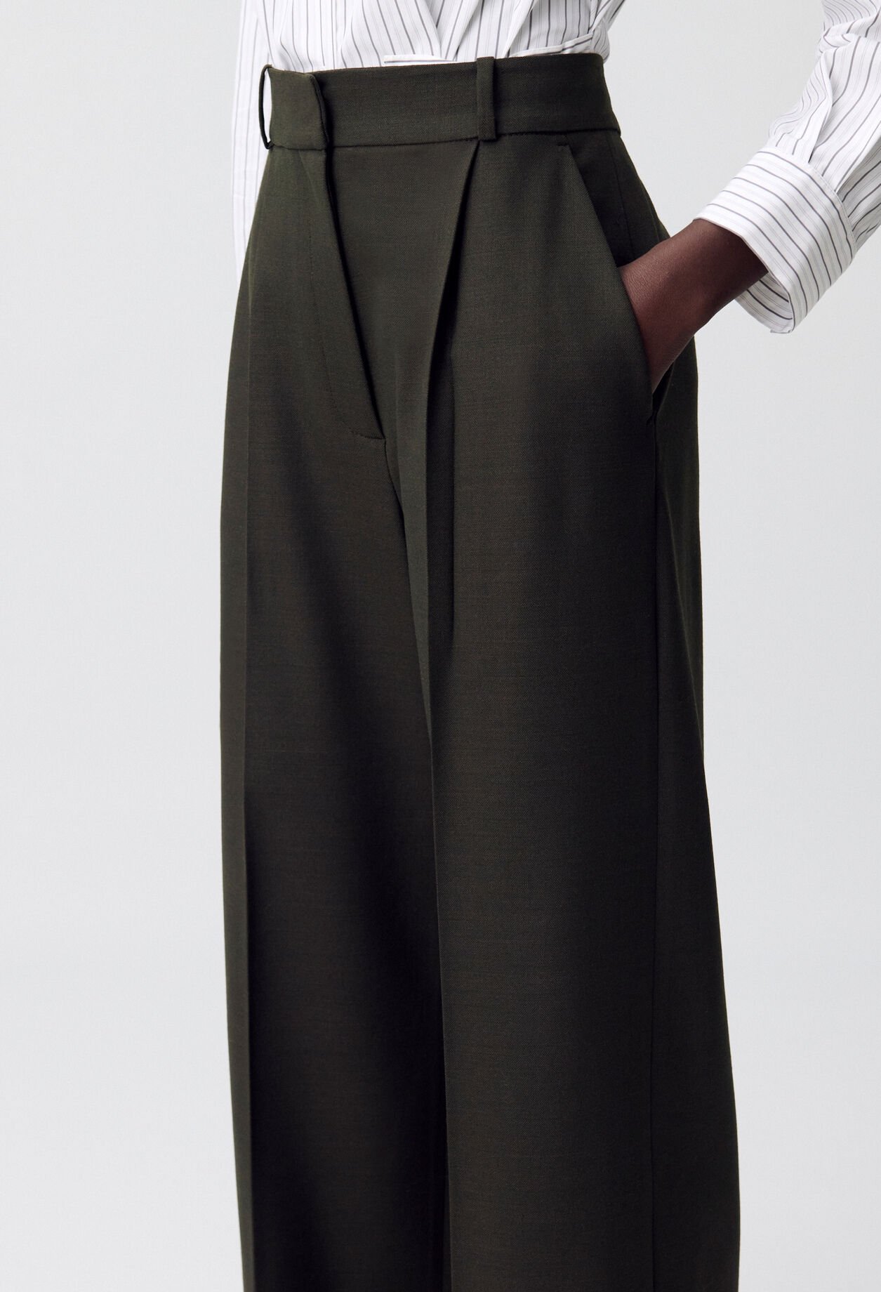 Pantalon large tailleur