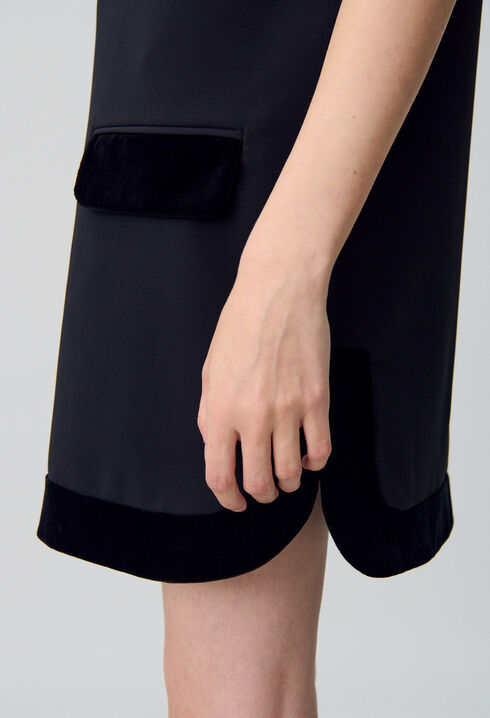 Robe courte velours