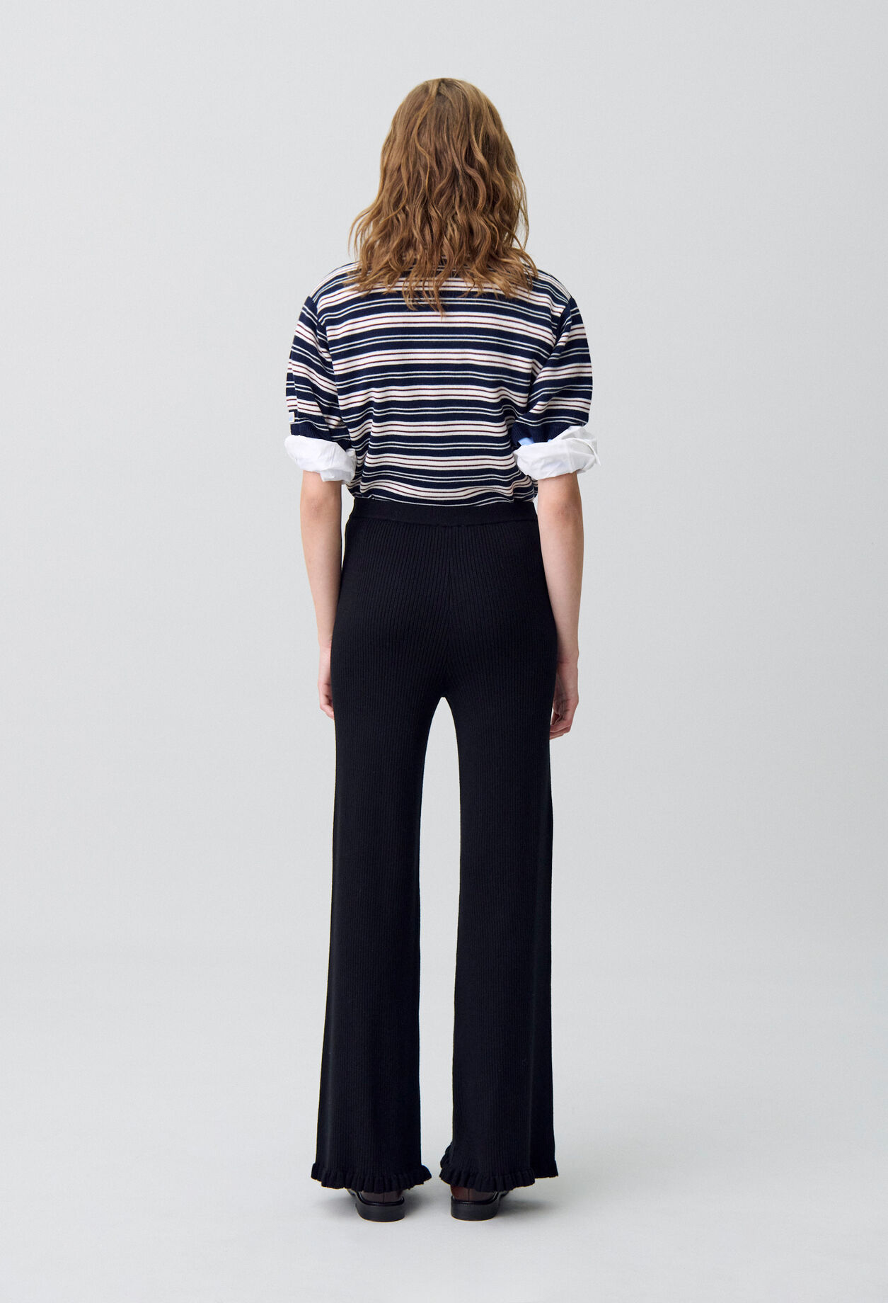 Pantalon flare maille