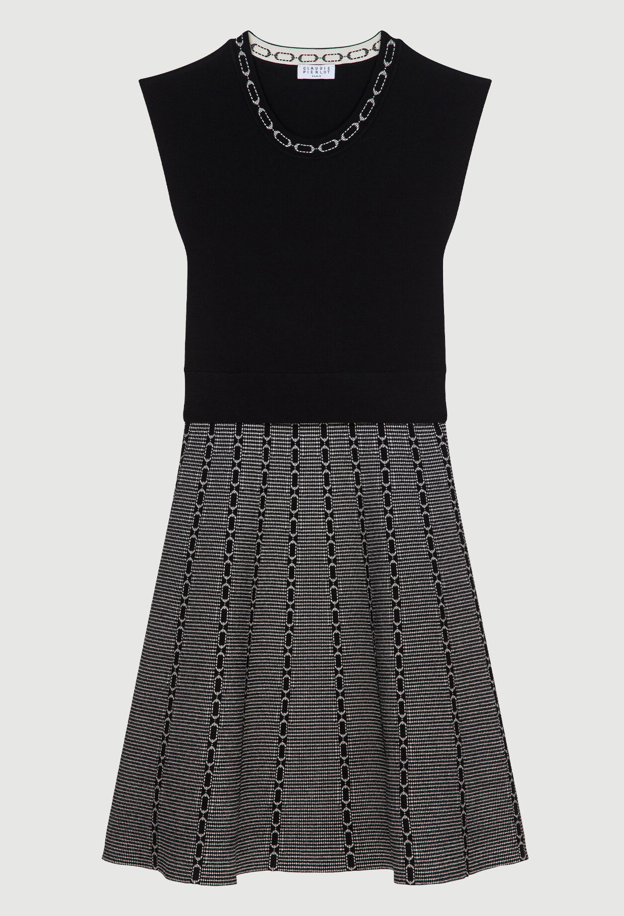 Robe en maille sans manches
