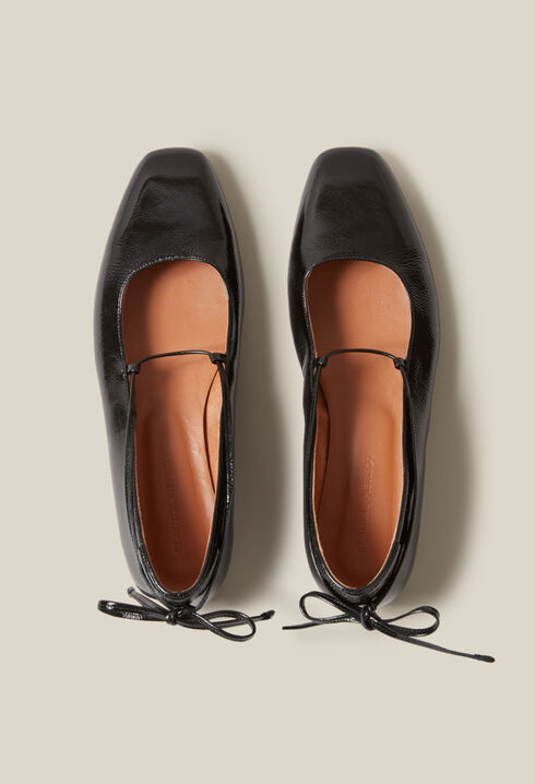 Ballerine cuir vernis