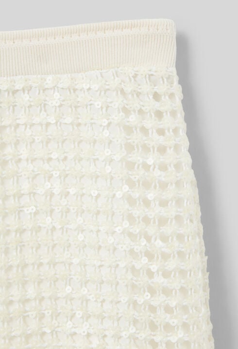 Jupe mi-longue crochet