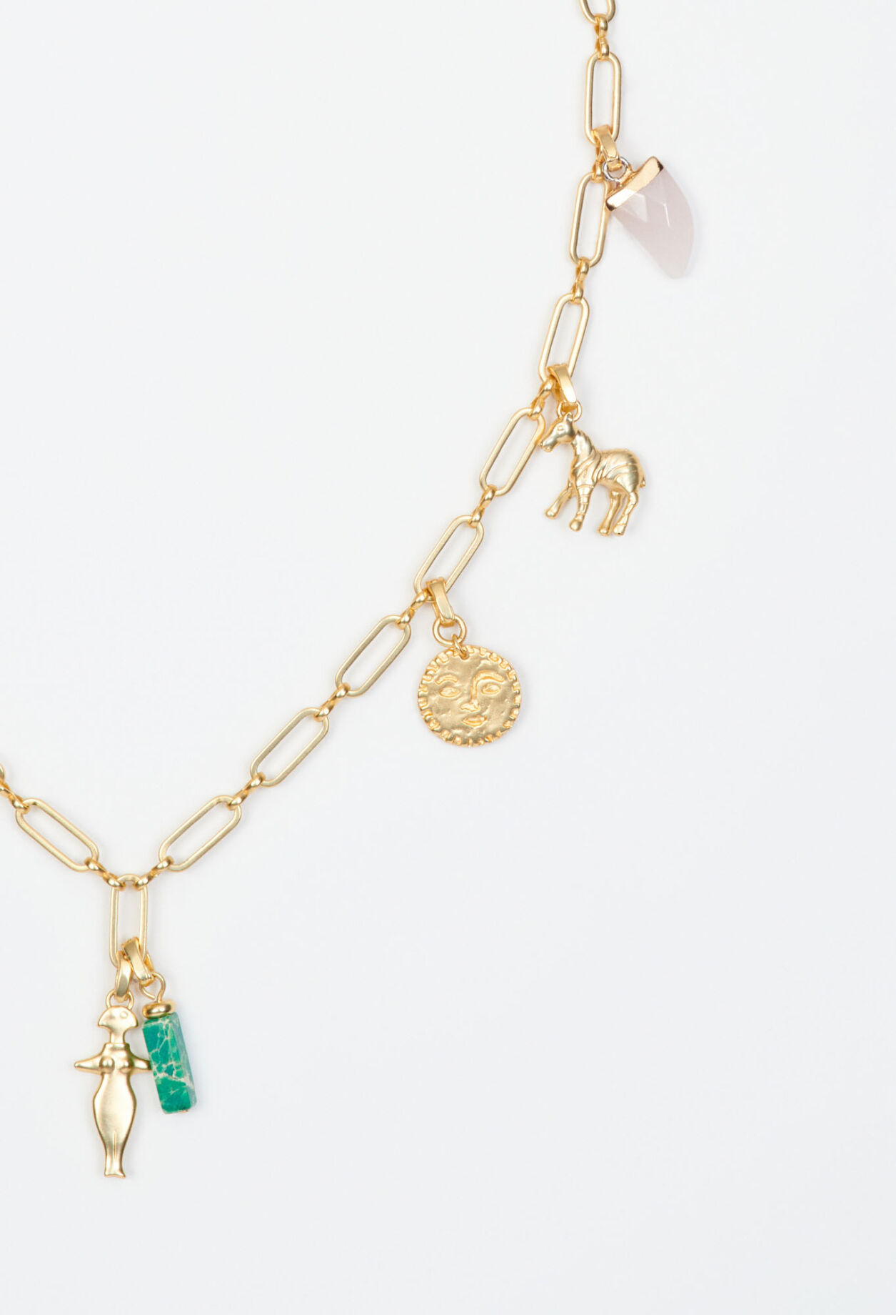 Collier doré à maillons