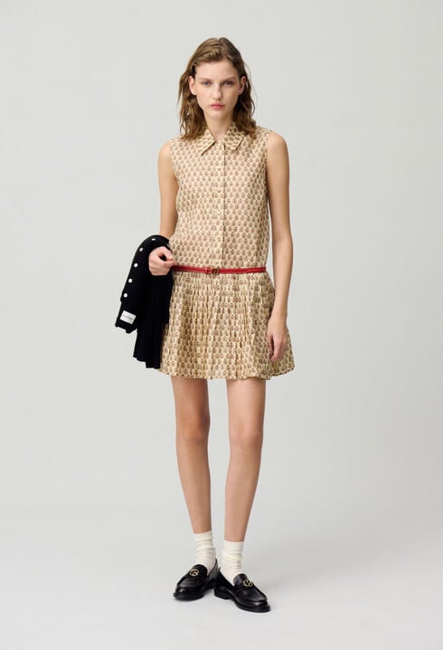 Robe courte imprimée