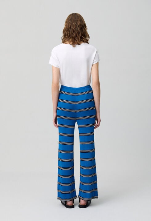 Pantalon slim fine maille