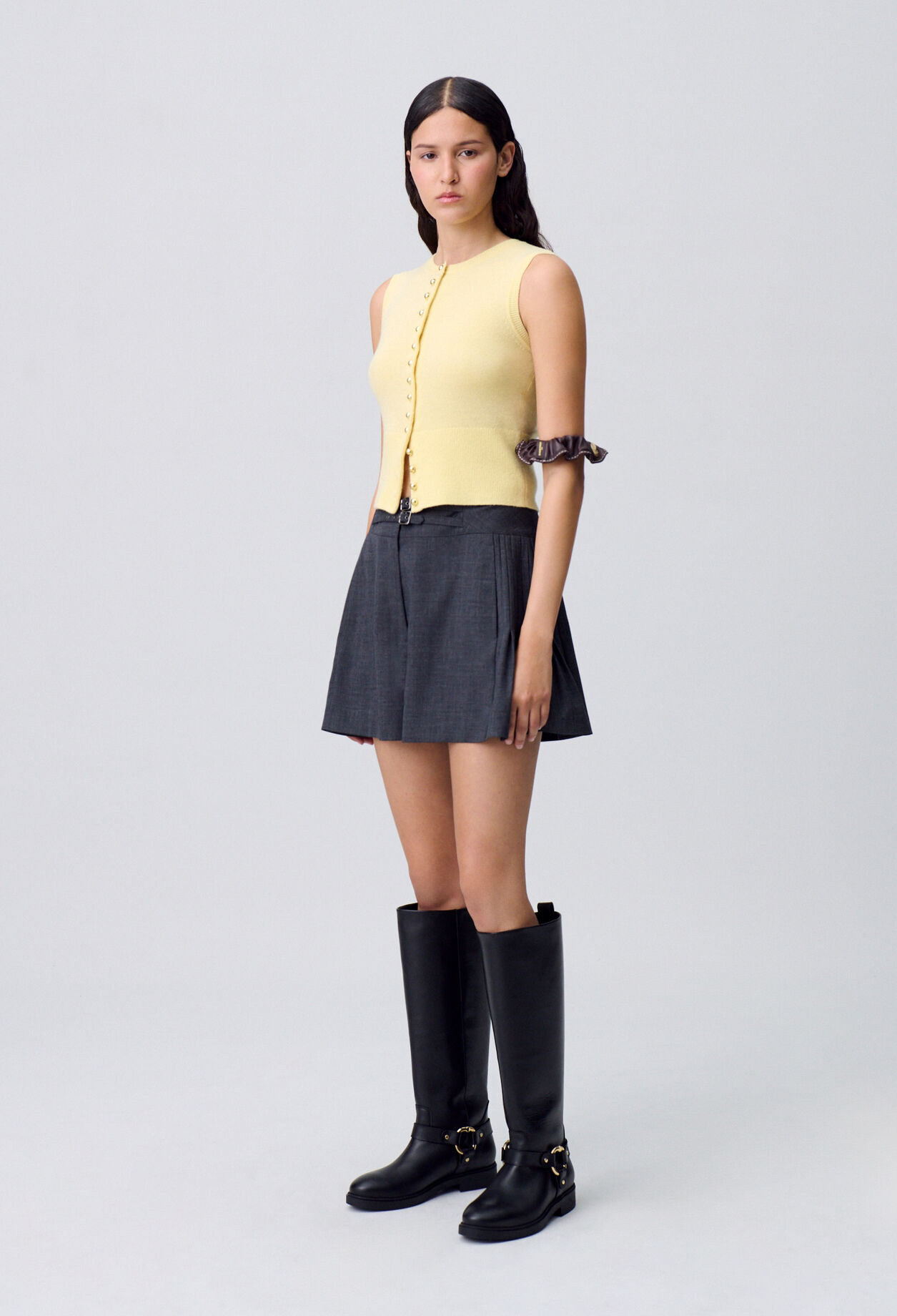 Button-Up Knitted Top