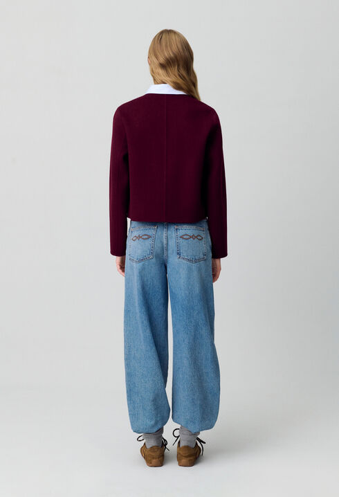 Veste courte laine