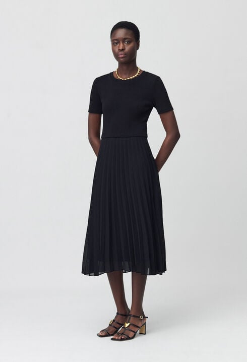 Robe Teli longue bimatière