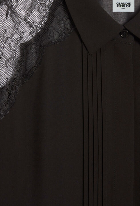 Black lace shirt