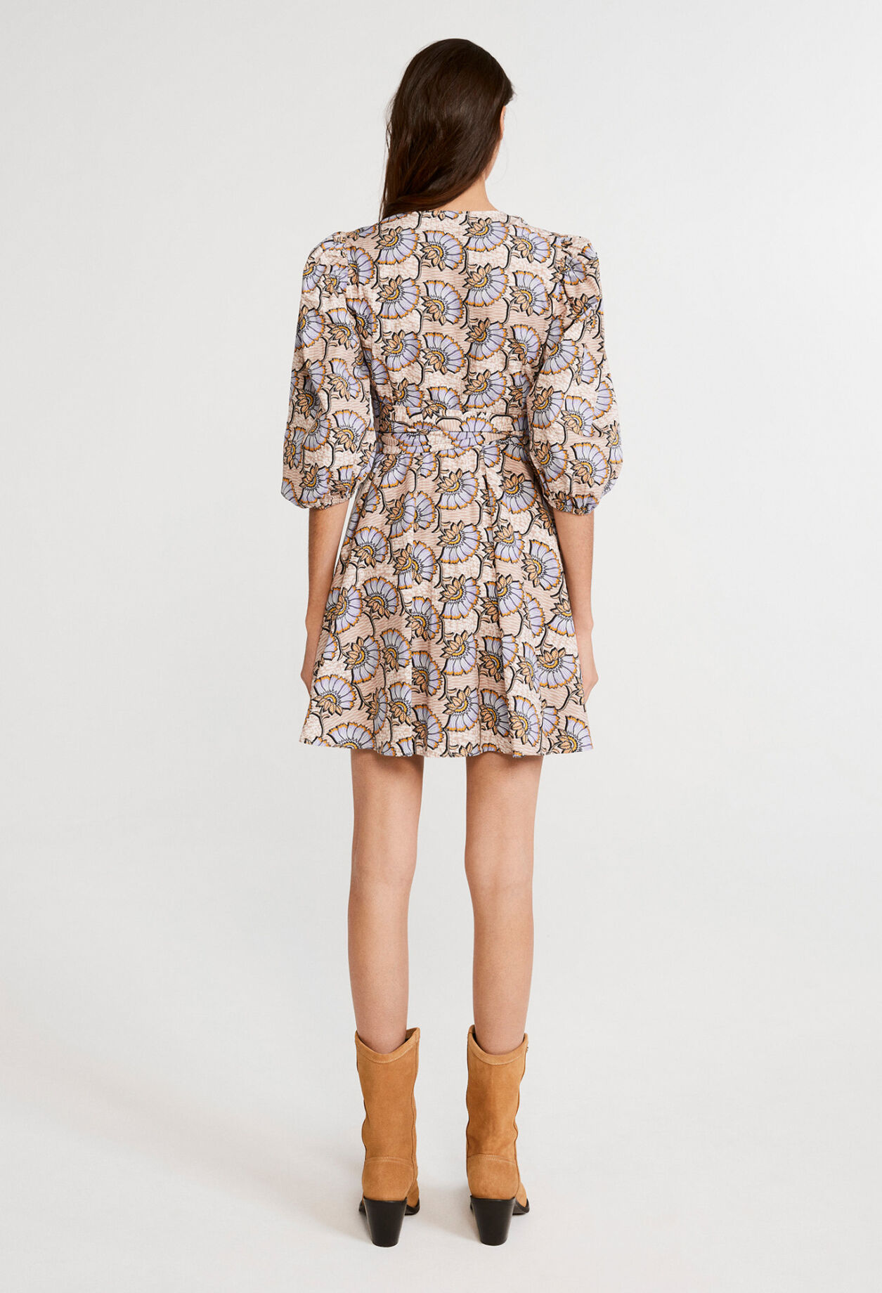 Robe portefeuille en coton biologique