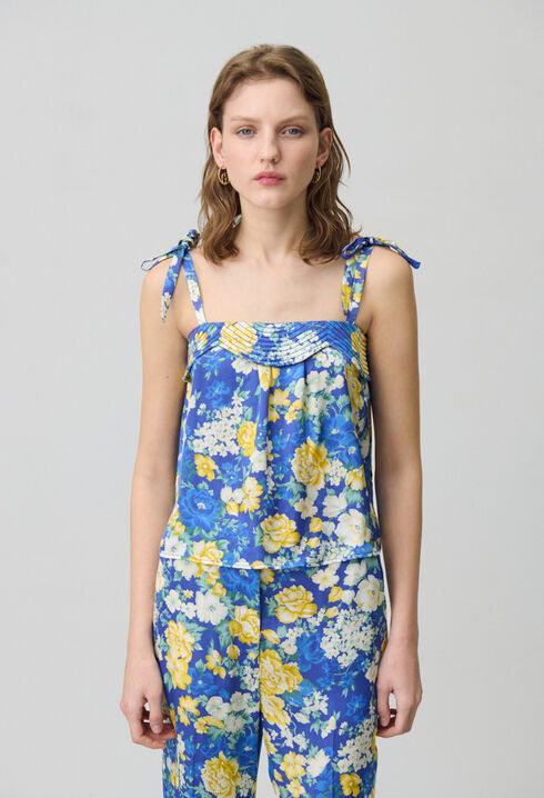 Printed Strappy Top