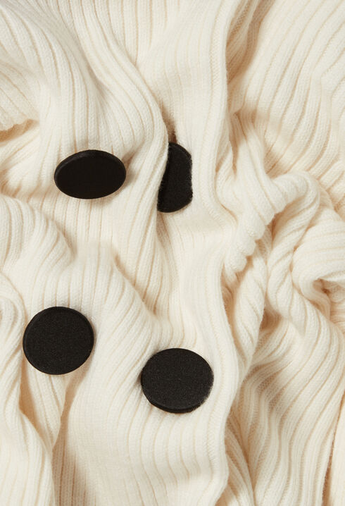 Buttoned wool-blend cardigan