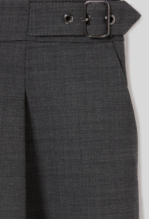 Pleated Bermuda Shorts