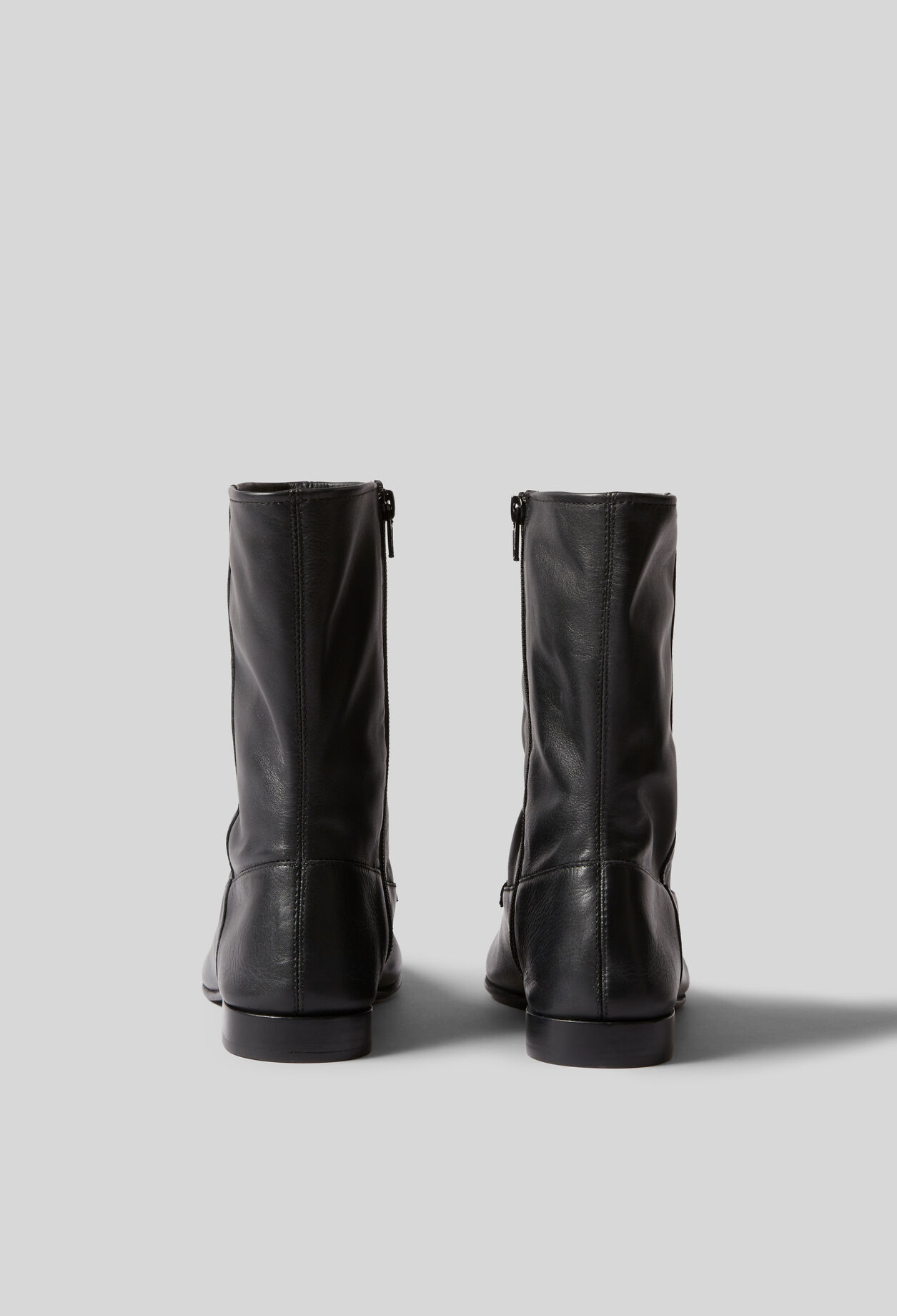 Bottines cuir style mocassins