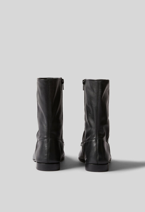 Bottines cuir style mocassins
