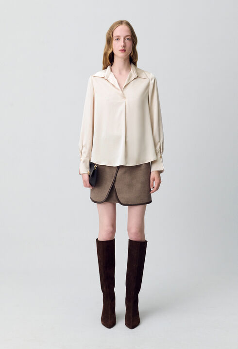 Blouse fluide plissée