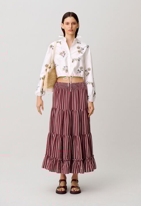 Chemise fleurs et sequins