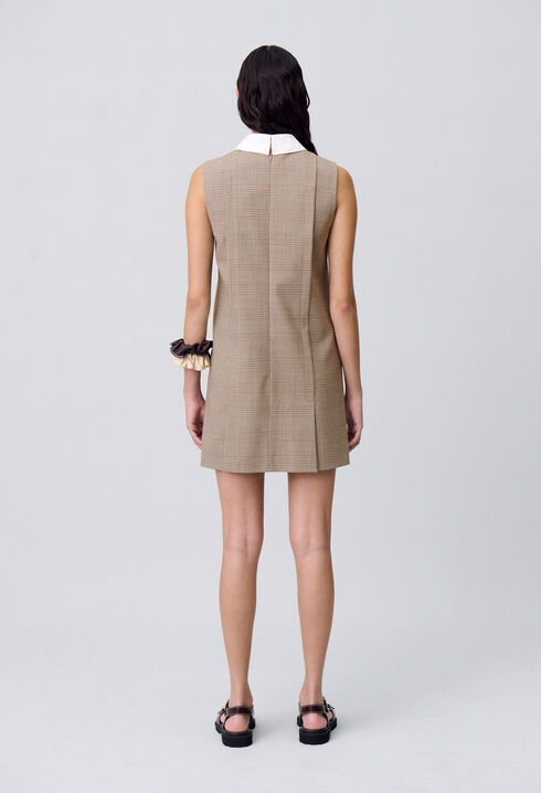 Short checked dress