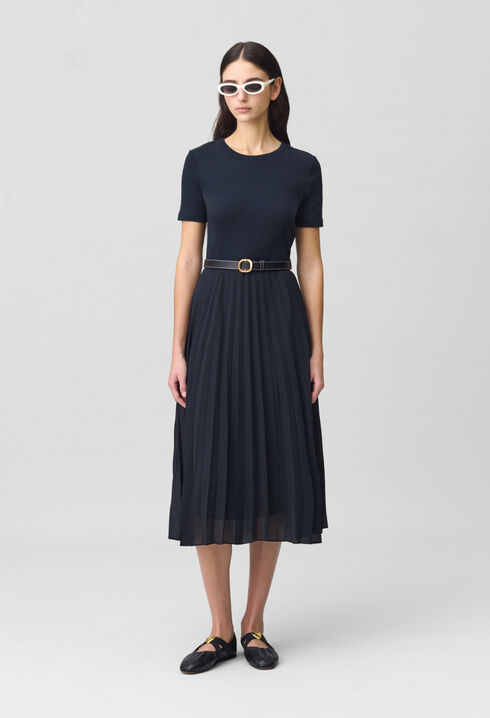 Robe Teli longue bimatière