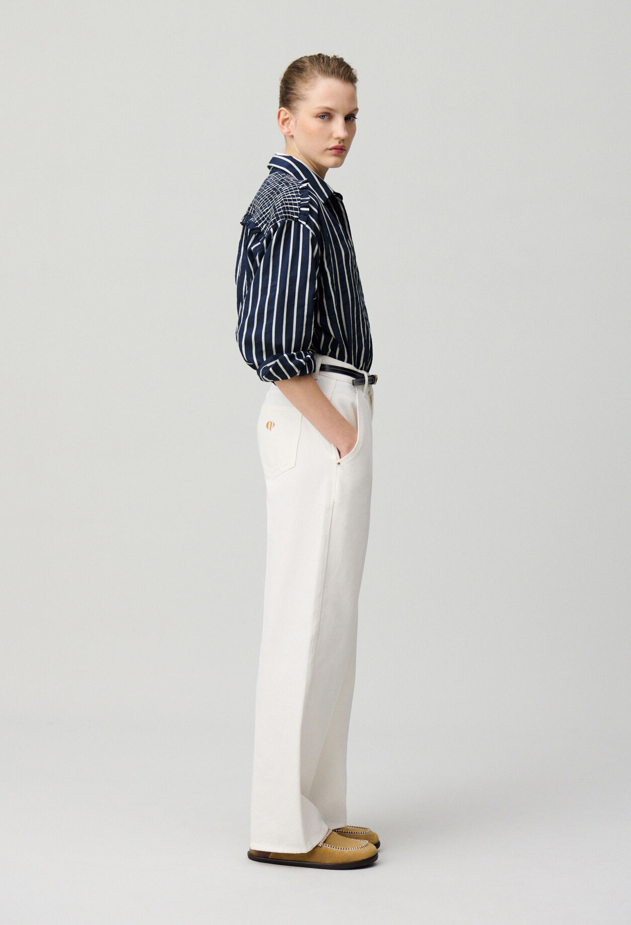 Chemise fluide rayée