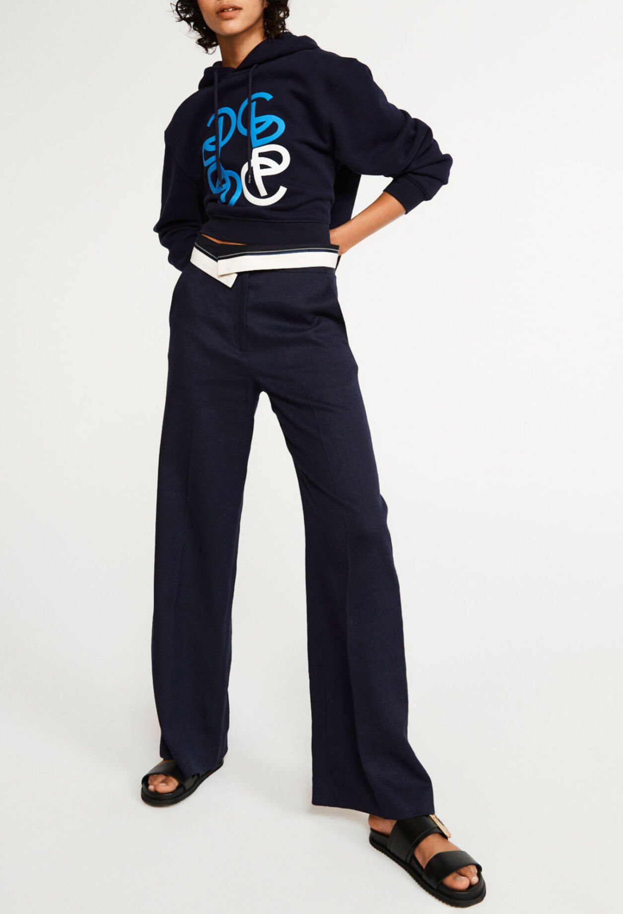High-rise trousers