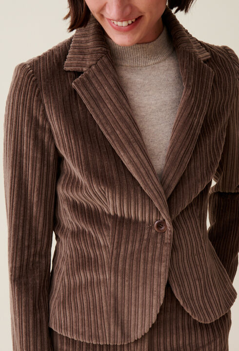 Veste velours cintrée