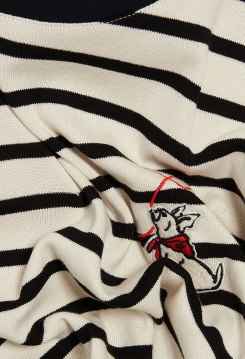 Tee-shirt marinière rayée bicolore