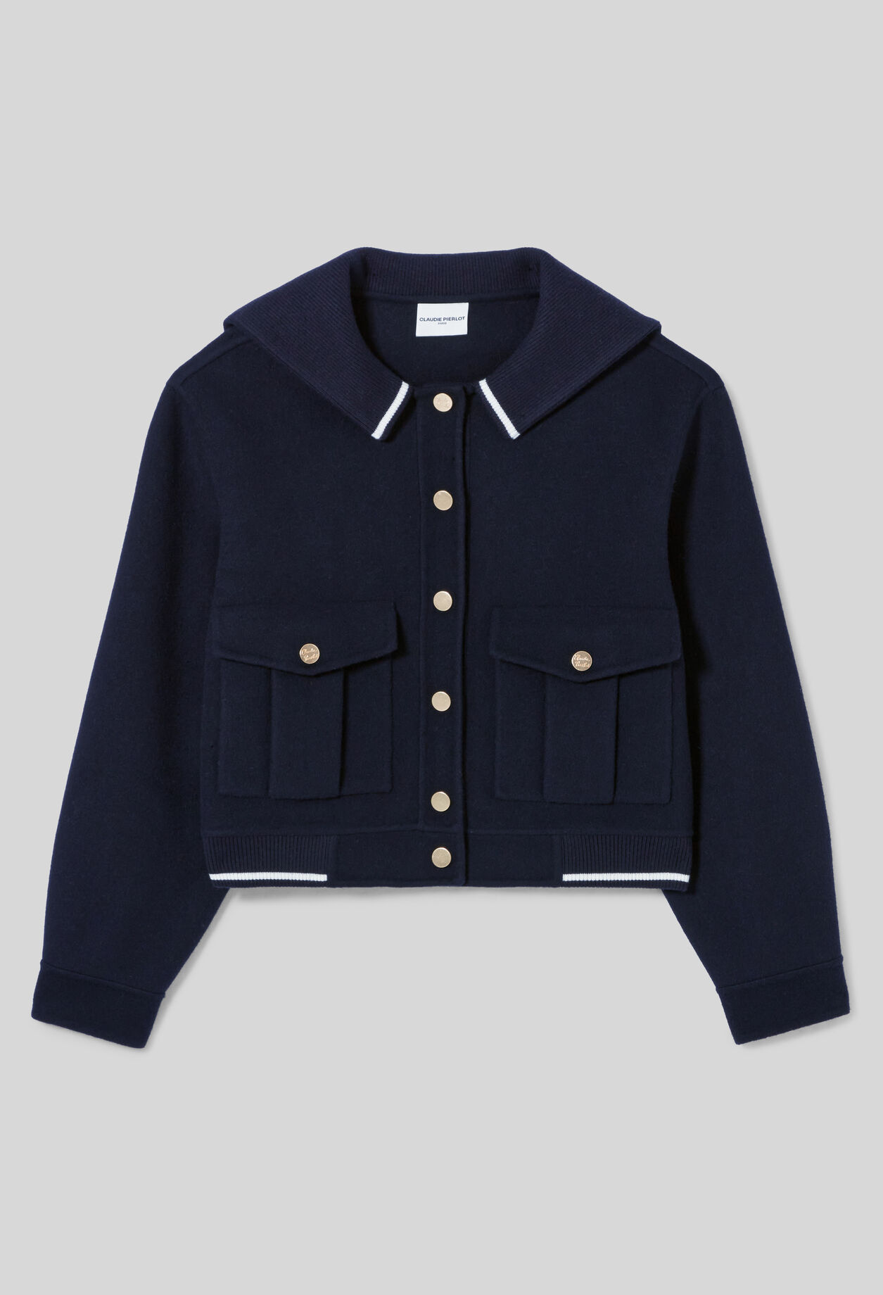 Manteau court laine