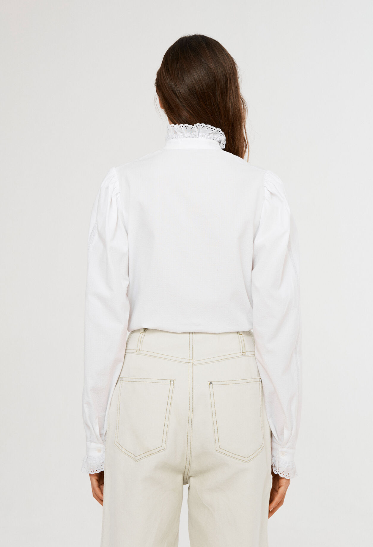 Chemisier blanc en coton