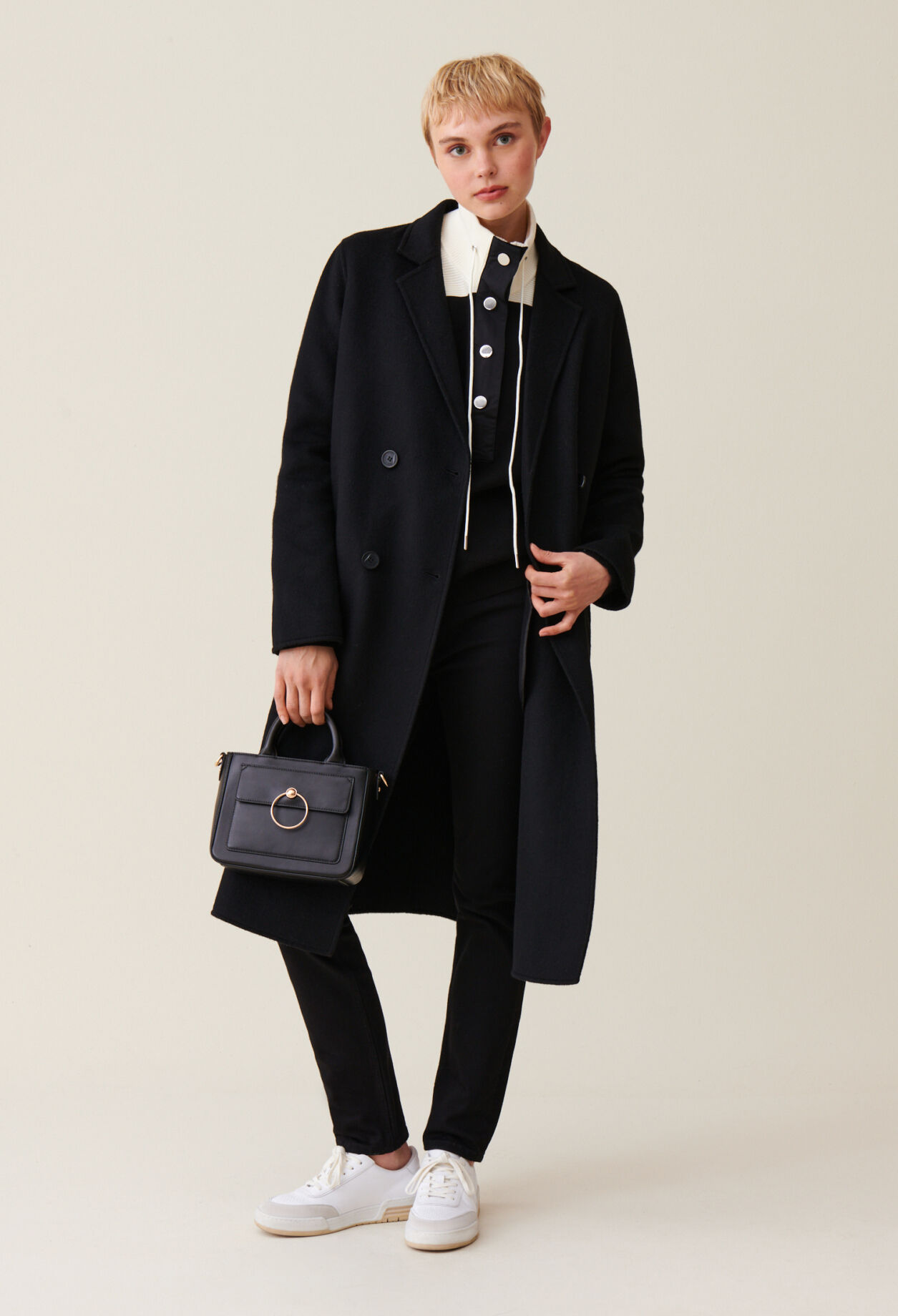 Straight long coat deals