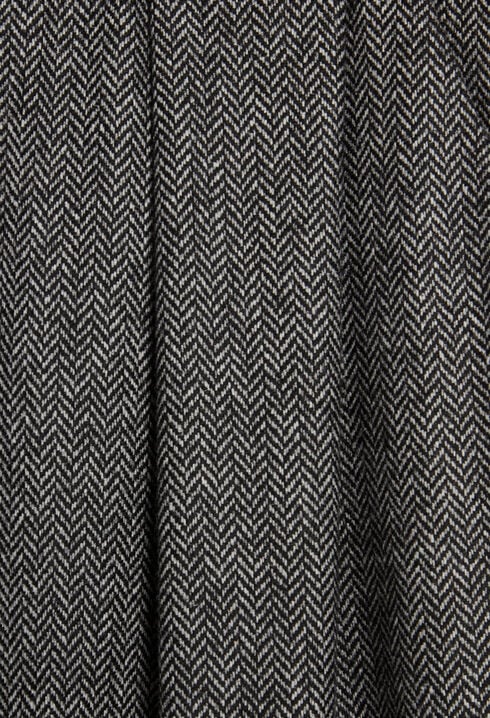 Two-tone wide-leg trousers