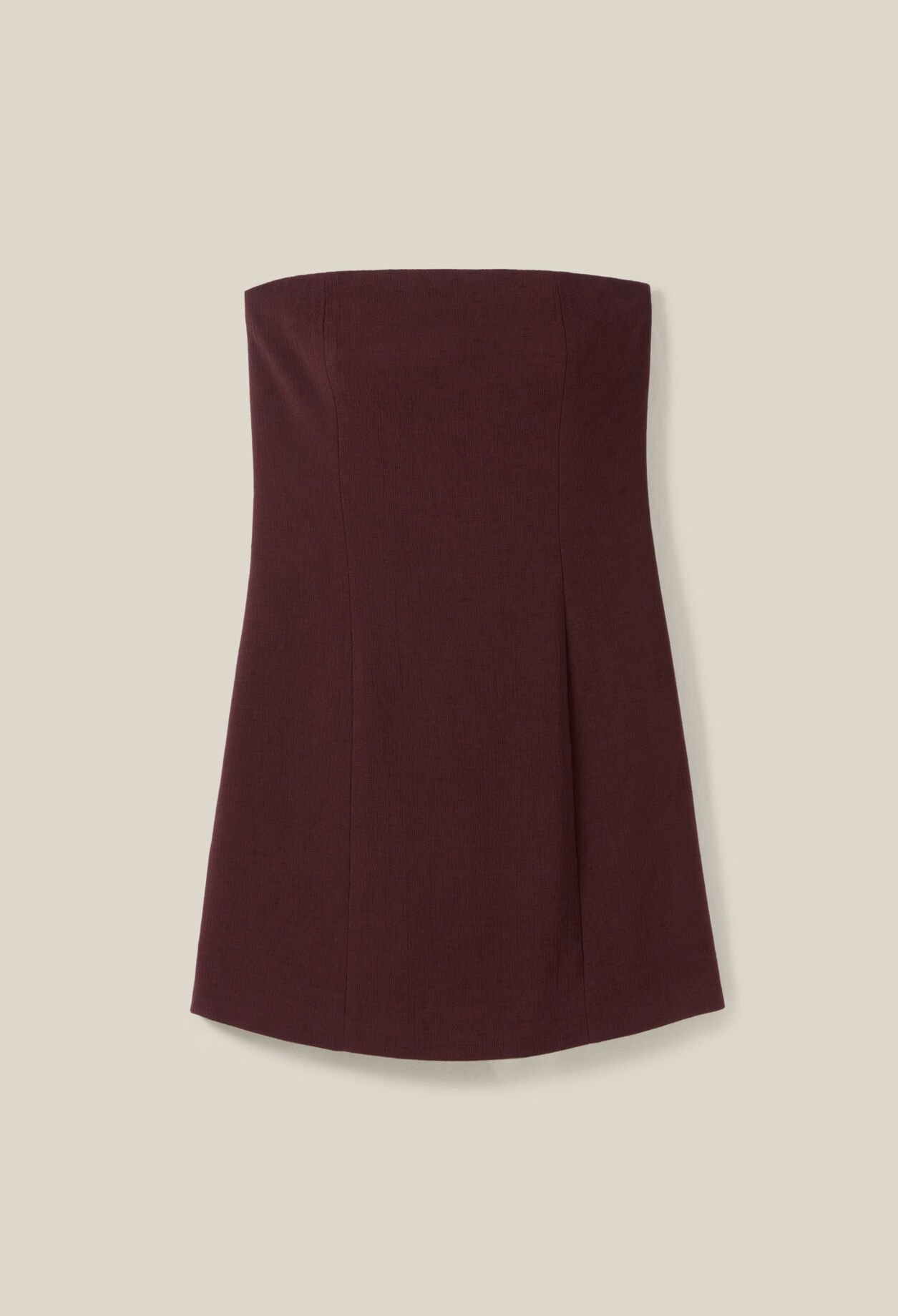 Robe courte bustier cappucino