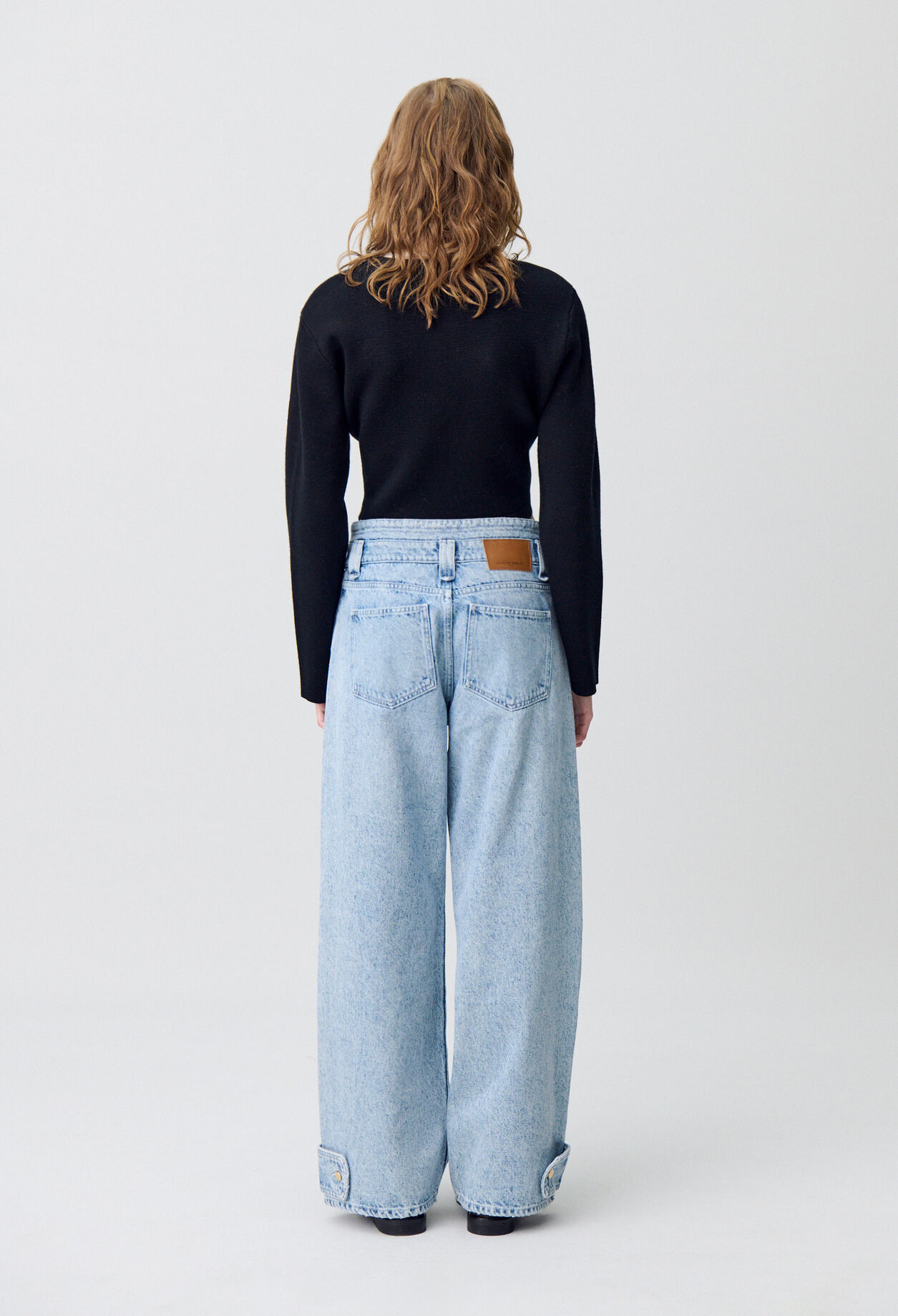 Straight denim jeans