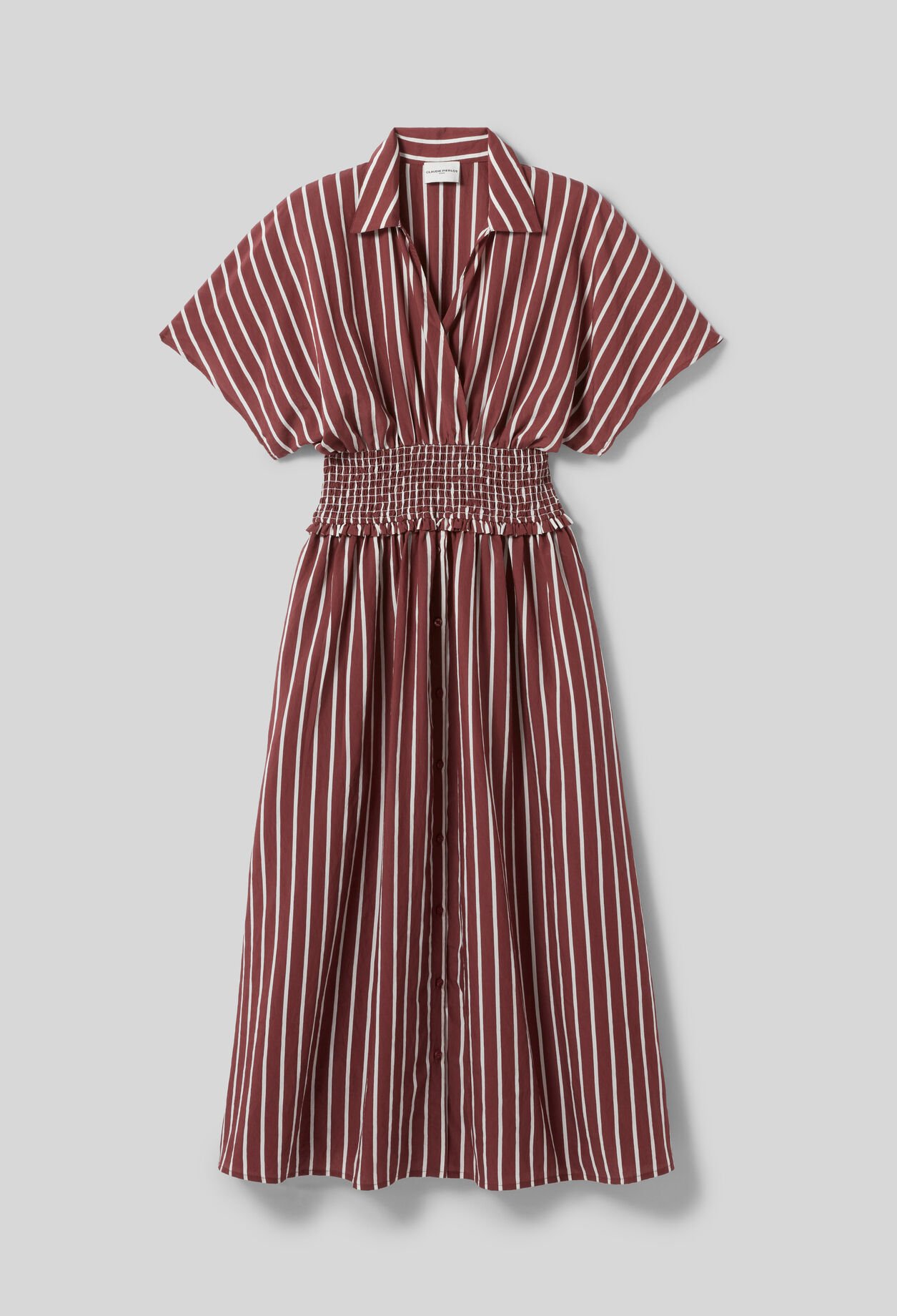 Robe ray&eacute;e cache-c&oelig;ur