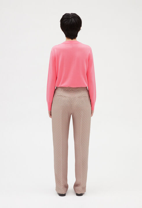Pantalon imprimé rose