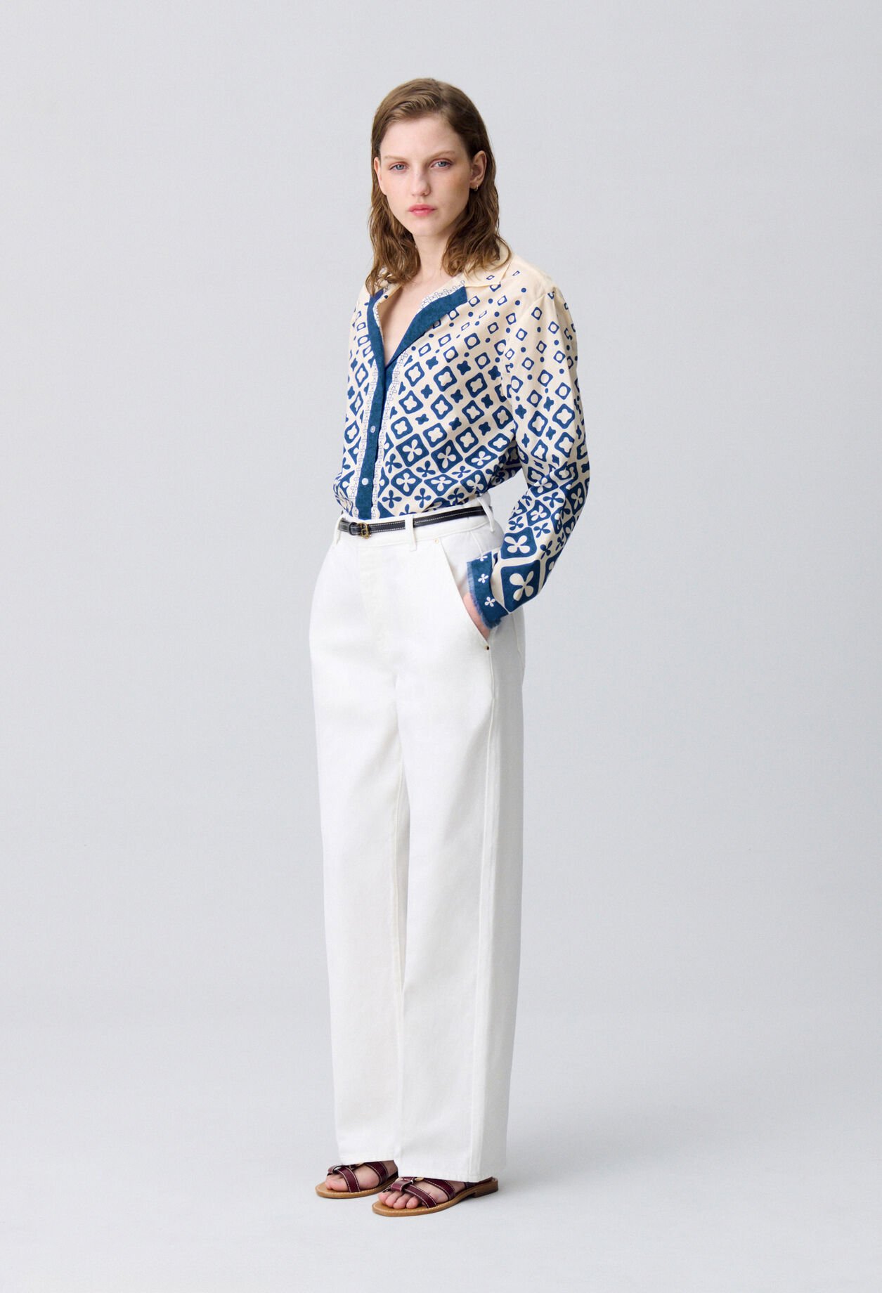 Chemise fluide imprimée